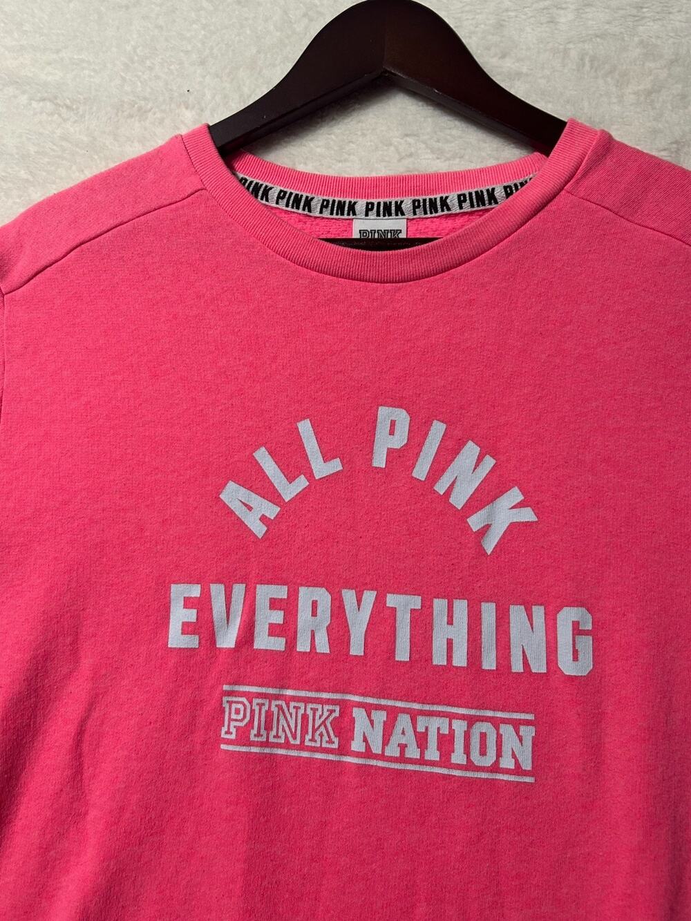 Victoria's Secret PINK All Pink Everything Sweatshirt Womens Small Y2K